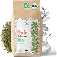 Los mejores  - YERBA MATE ECOLOGICA 1Kg | Yerba Mate Verde No Torrefactado- Hojas- Sin tallo y no Polvoriento | Bebida Energética y…